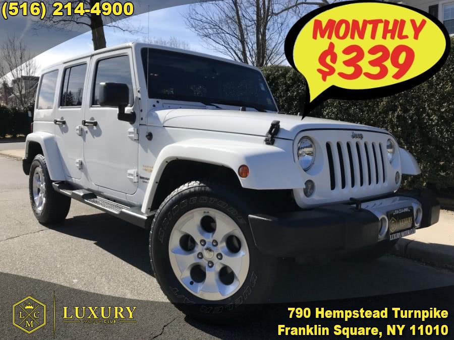 2015 Jeep Wrangler Unlimited 4WD 4dr Sahara, available for sale in Franklin Square, New York | Luxury Motor Club. Franklin Square, New York