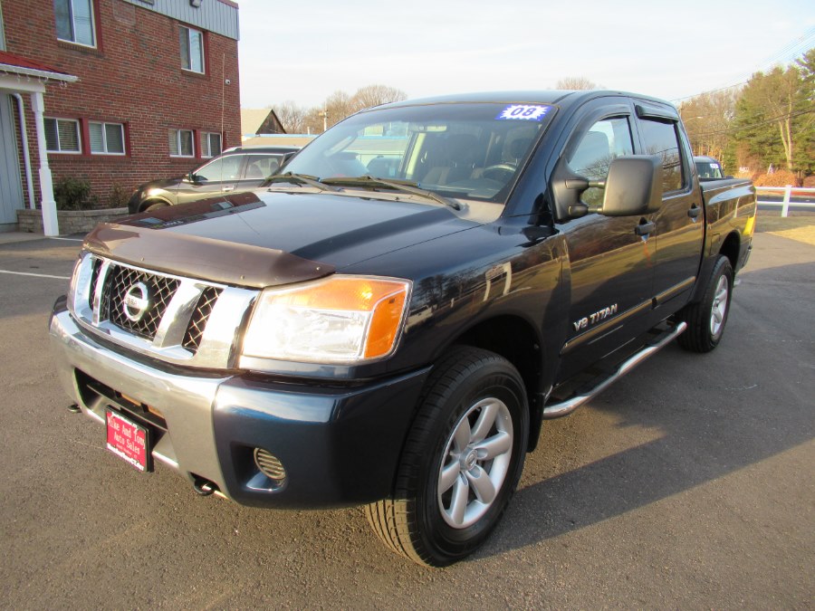 2008 Nissan Titan 4WD Crew Cab SWB SE, available for sale in South Windsor, Connecticut | Mike And Tony Auto Sales, Inc. South Windsor, Connecticut