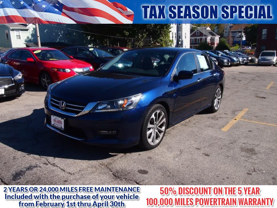 2014 Honda Accord Sdn 4dr I4 CVT Sport, available for sale in Worcester, Massachusetts | Hilario's Auto Sales Inc.. Worcester, Massachusetts