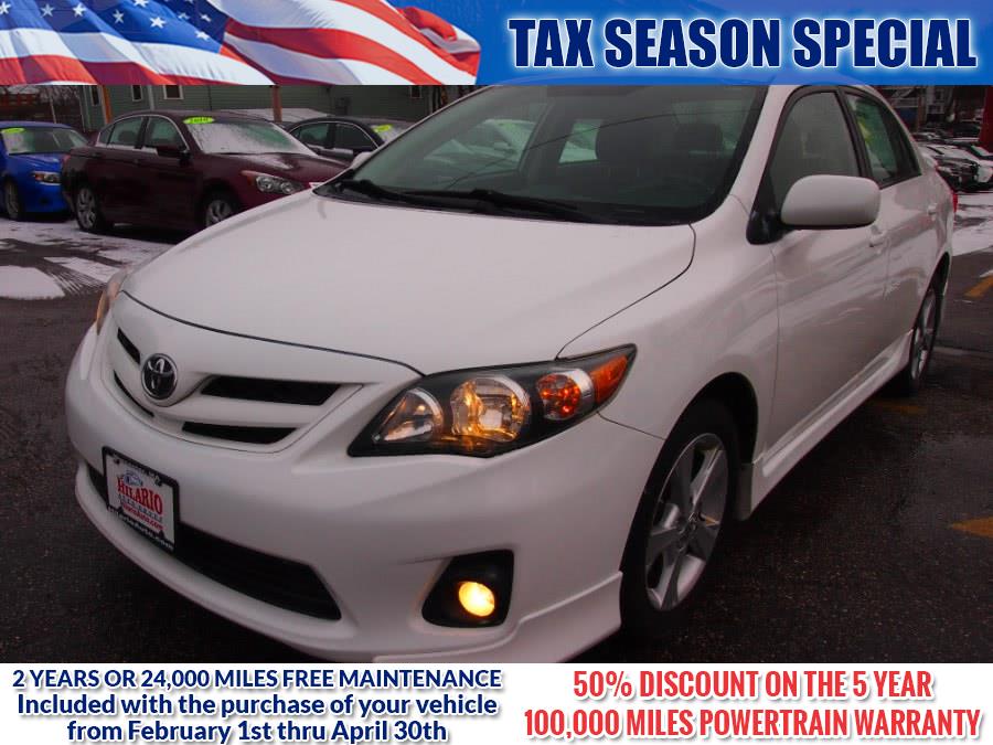 2012 Toyota Corolla 4dr Sdn Auto S, available for sale in Worcester, Massachusetts | Hilario's Auto Sales Inc.. Worcester, Massachusetts