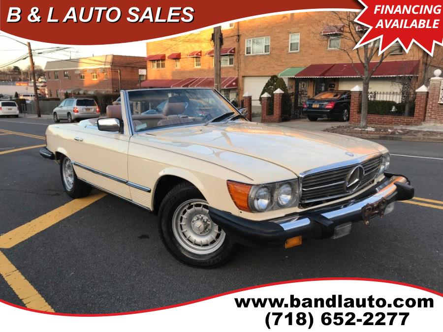 1984 Mercedes-Benz 380 Series SL 380 2dr Roadster Convertible Hard/Soft Top, available for sale in Bronx, New York | B & L Auto Sales LLC. Bronx, New York