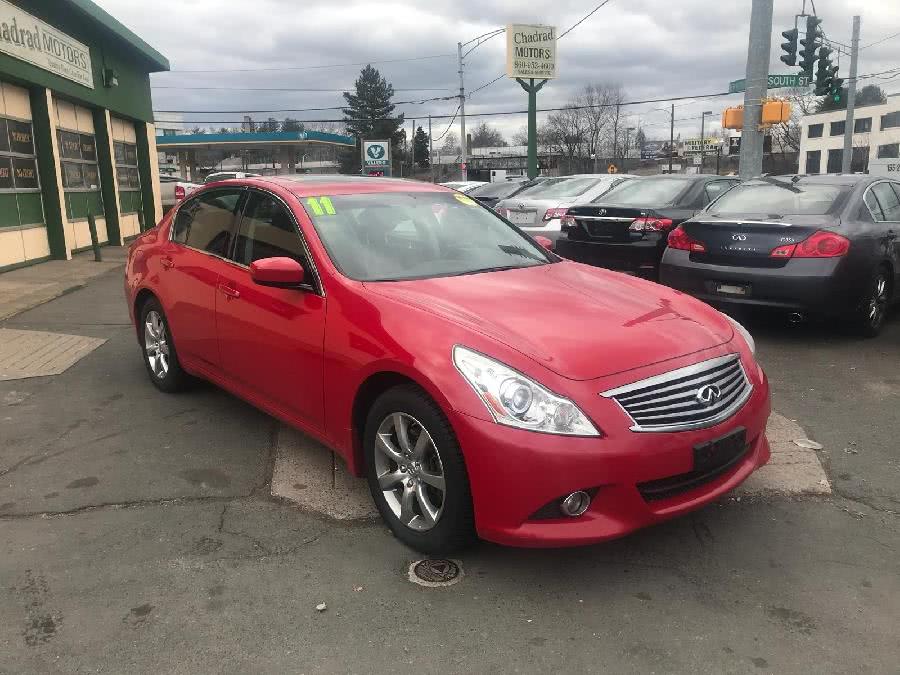 2011 Infiniti G37 Sedan 4dr x AWD, available for sale in West Hartford, Connecticut | Chadrad Motors llc. West Hartford, Connecticut