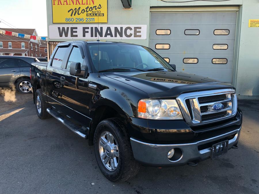 2008 Ford F-150 4WD SuperCrew 150" XLT, available for sale in Hartford, Connecticut | Franklin Motors Auto Sales LLC. Hartford, Connecticut
