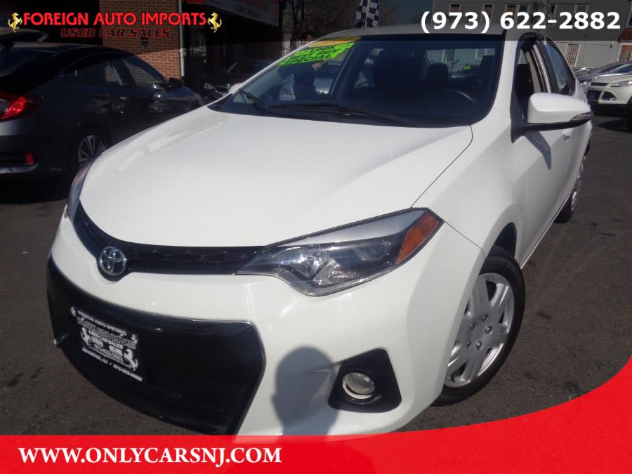 2014 Toyota Corolla 4dr Sdn CVT S (Natl), available for sale in Irvington, New Jersey | Foreign Auto Imports. Irvington, New Jersey
