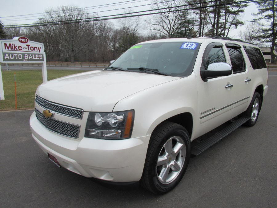 2012 Chevrolet Suburban 4WD 4dr 1500 LTZ, available for sale in South Windsor, Connecticut | Mike And Tony Auto Sales, Inc. South Windsor, Connecticut