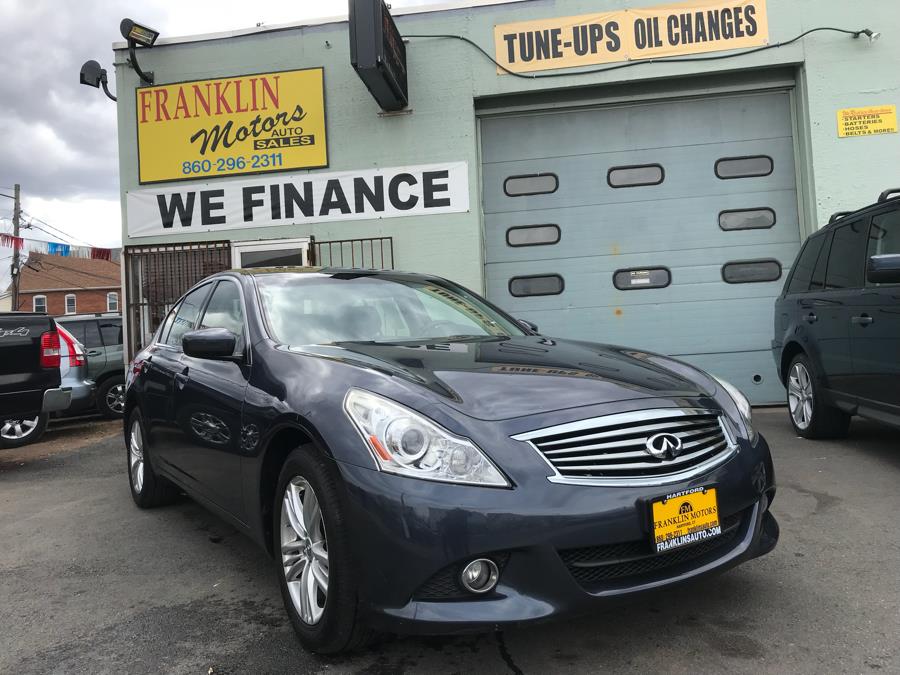 2012 Infiniti G25 Sedan 4dr x AWD, available for sale in Hartford, Connecticut | Franklin Motors Auto Sales LLC. Hartford, Connecticut