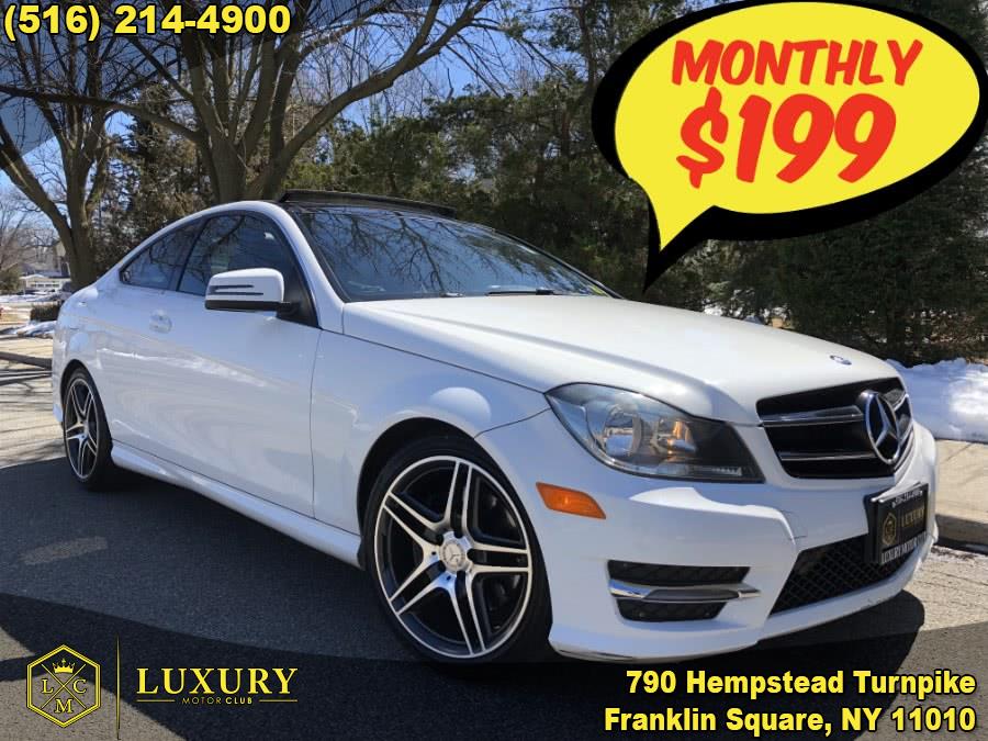 2014 Mercedes-Benz C-Class 2dr Cpe C 350 4MATIC, available for sale in Franklin Square, New York | Luxury Motor Club. Franklin Square, New York