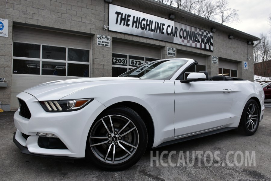 2017 Ford Mustang EcoBoost Premium Convertible, available for sale in Waterbury, Connecticut | Highline Car Connection. Waterbury, Connecticut