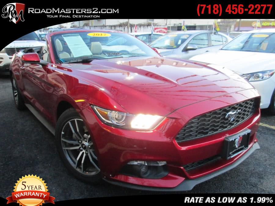 2017 Ford Mustang EcoBoost Premium Convertible Navi, available for sale in Middle Village, New York | Road Masters II INC. Middle Village, New York