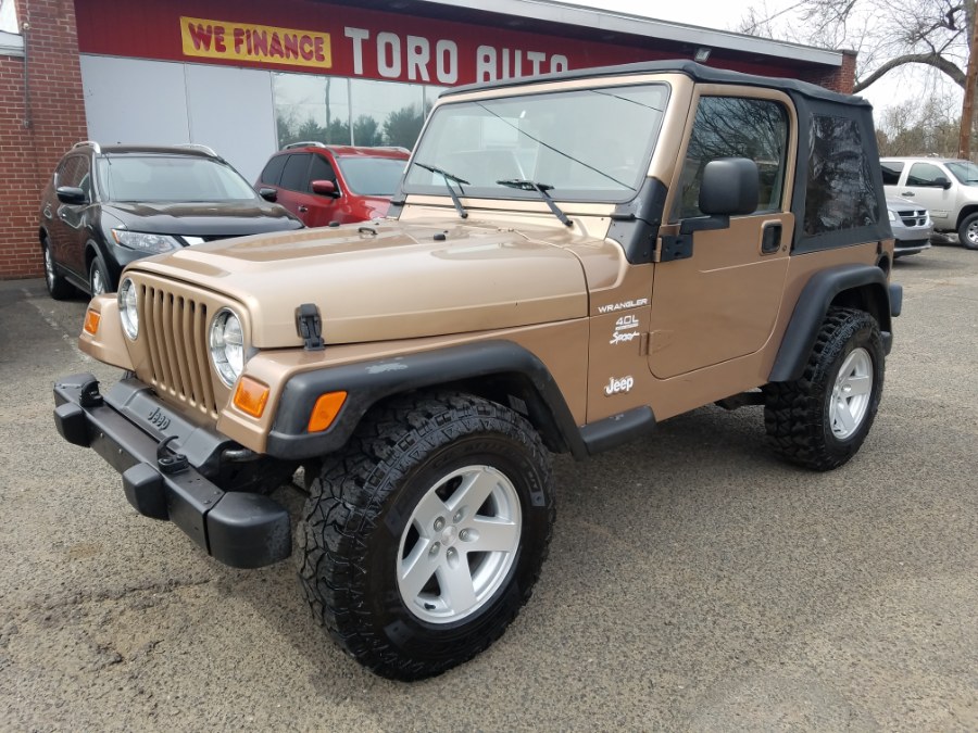 2000 Jeep Wrangler 2dr Sport 4.0 Manual, available for sale in East Windsor, Connecticut | Toro Auto. East Windsor, Connecticut