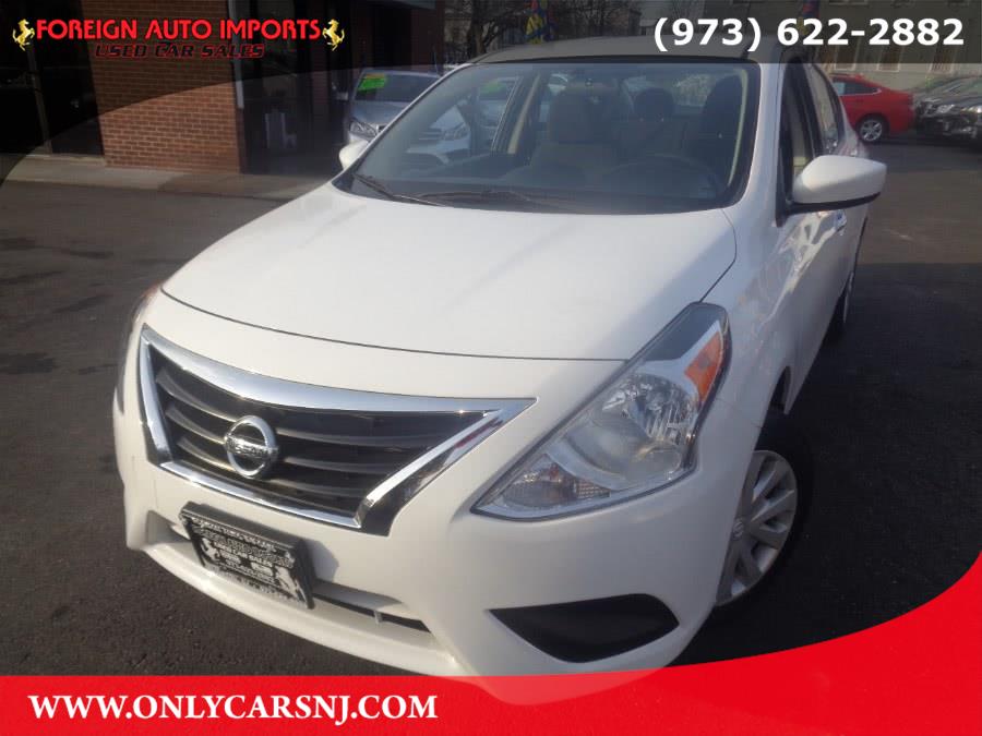 2016 Nissan Versa 4dr Sdn CVT 1.6 SV, available for sale in Irvington, New Jersey | Foreign Auto Imports. Irvington, New Jersey