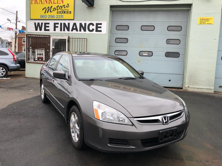 2007 Honda Accord Sdn 4dr I4 MT EX, available for sale in Hartford, Connecticut | Franklin Motors Auto Sales LLC. Hartford, Connecticut