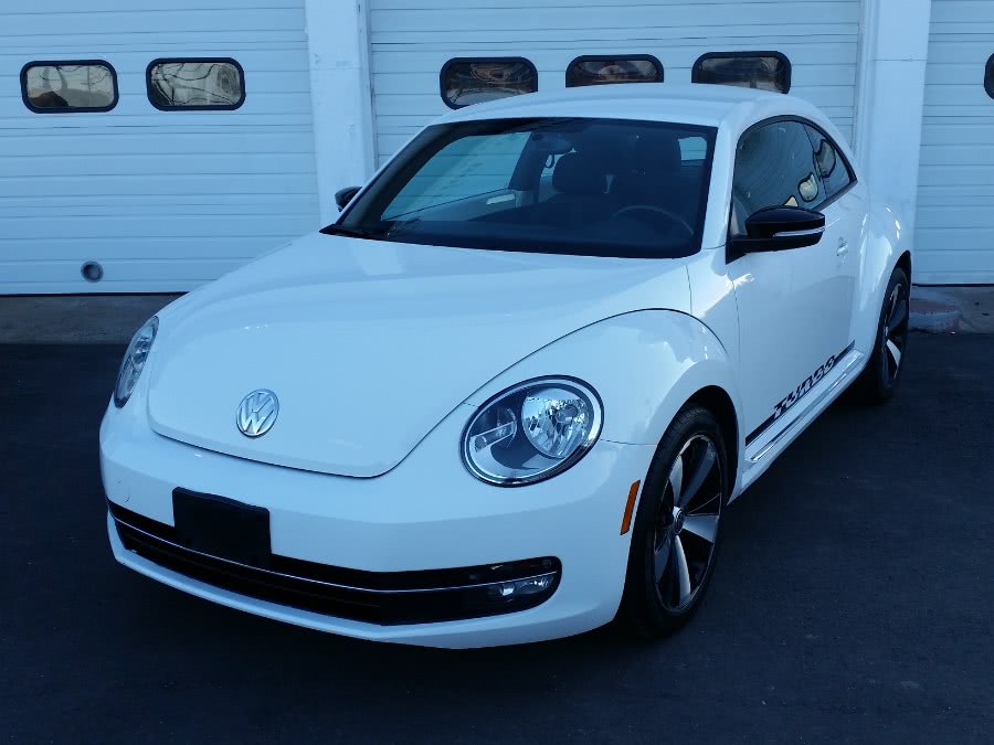 2012 Volkswagen Beetle 2dr Cpe DSG 2.0T White Turbo Launch Edition PZEV, available for sale in Berlin, Connecticut | Action Automotive. Berlin, Connecticut