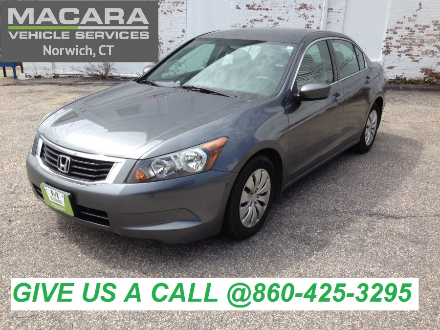 2010 Honda Accord Sdn 4dr I4 Auto LX, available for sale in Norwich, Connecticut | MACARA Vehicle Services, Inc. Norwich, Connecticut
