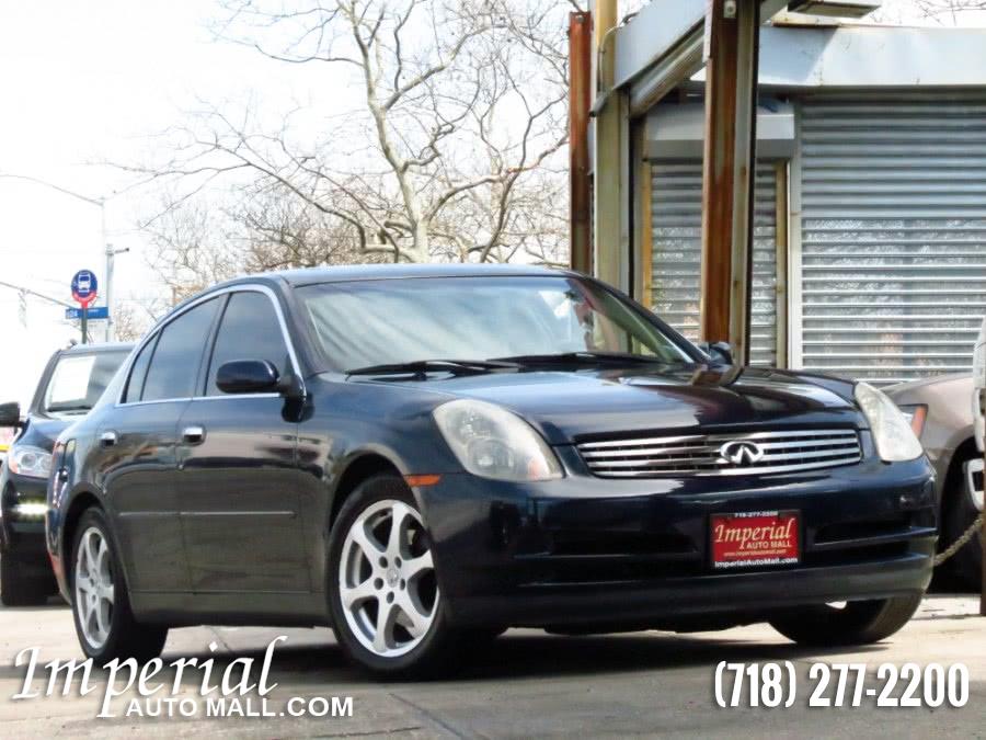 2003 Infiniti G35 Sedan 4dr Sdn Auto w/Leather, available for sale in Brooklyn, New York | Imperial Auto Mall. Brooklyn, New York