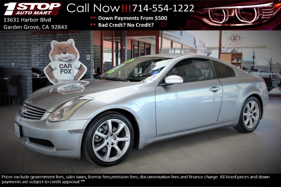 2005 Infiniti G35 Coupe 2dr Cpe Auto, available for sale in Garden Grove, California | 1 Stop Auto Mart Inc.. Garden Grove, California