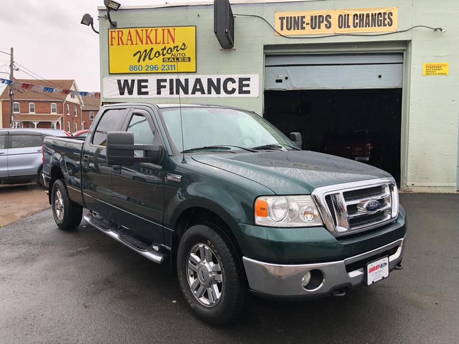 2007 Ford F-150 4WD SuperCrew 150" XLT, available for sale in Hartford, Connecticut | Franklin Motors Auto Sales LLC. Hartford, Connecticut