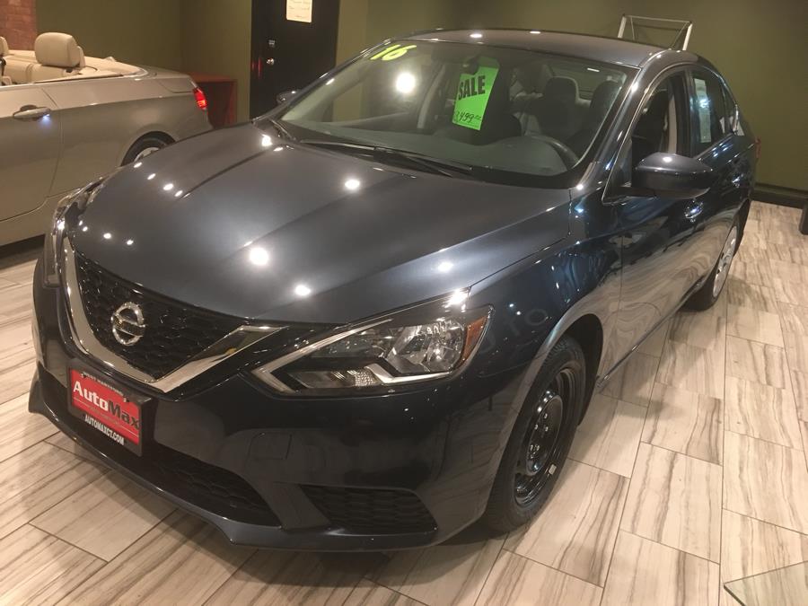 2016 Nissan Sentra 4dr Sdn I4 CVT S, available for sale in West Hartford, Connecticut | AutoMax. West Hartford, Connecticut