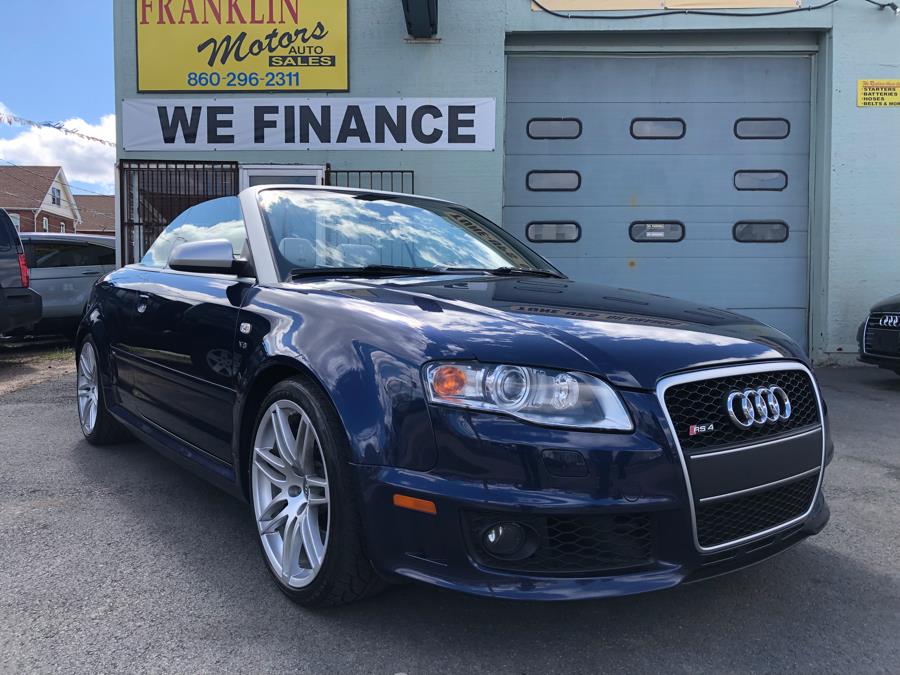 2008 Audi RS 4 2dr Cabriolet manual, available for sale in Hartford, Connecticut | Franklin Motors Auto Sales LLC. Hartford, Connecticut