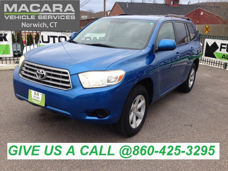 2008 Toyota Highlander 4WD 4dr Base, available for sale in Norwich, Connecticut | MACARA Vehicle Services, Inc. Norwich, Connecticut