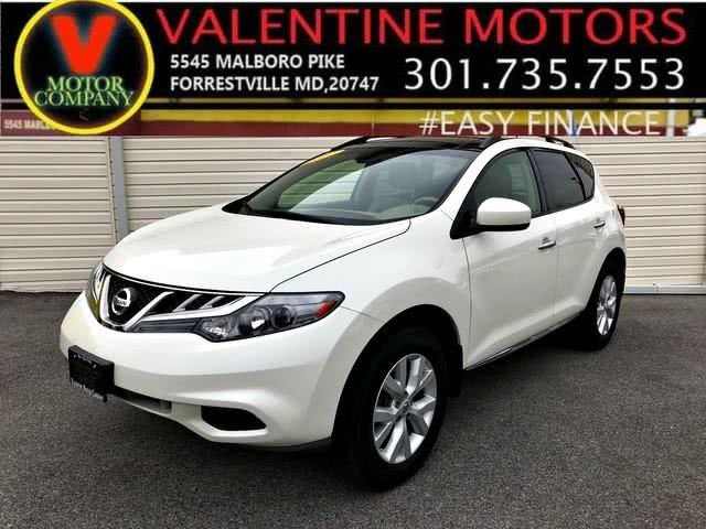 2012 Nissan Murano SL, available for sale in Forestville, Maryland | Valentine Motor Company. Forestville, Maryland
