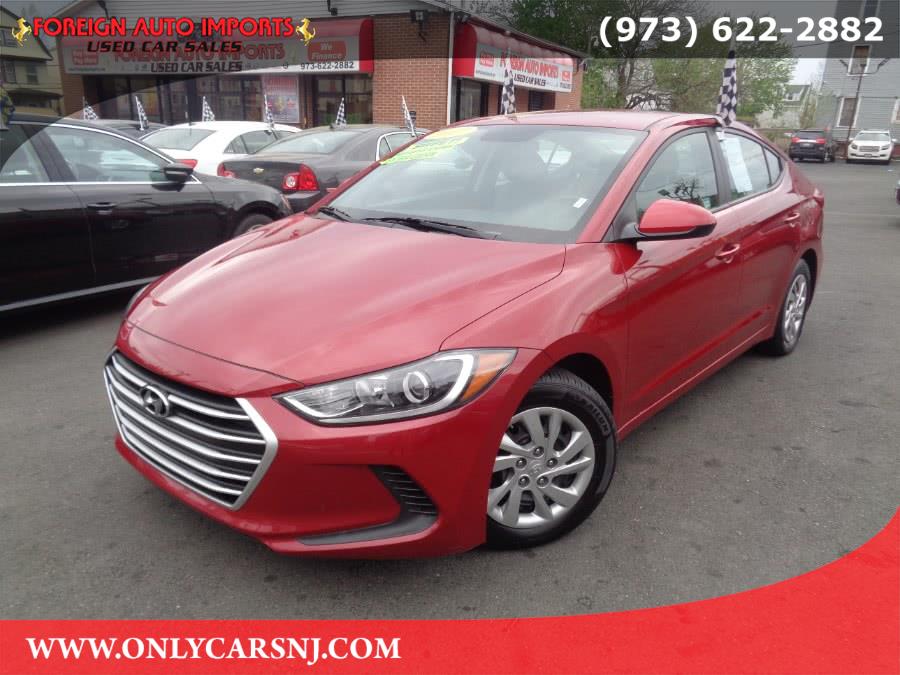 2017 Hyundai Elantra SE 2.0L Auto (Ulsan) *Ltd Avail*, available for sale in Irvington, New Jersey | Foreign Auto Imports. Irvington, New Jersey