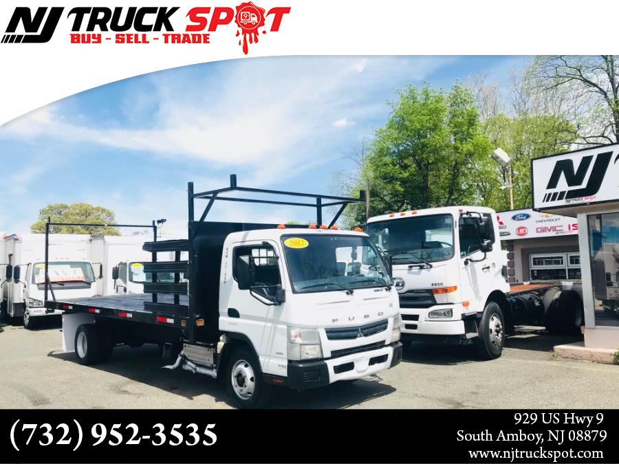2012 Mitsubishi Fuso FE180 18 FEET FLAT BED STAKE BODY, available for sale in South Amboy, New Jersey | NJ Truck Spot. South Amboy, New Jersey