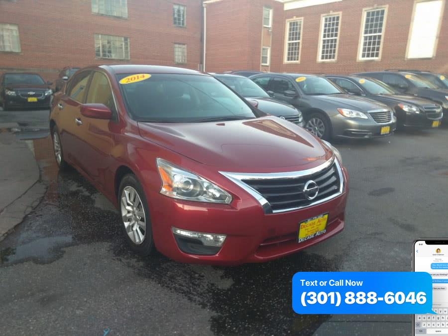 2014 Nissan Altima 4dr Sdn I4 2.5 S, available for sale in Bladensburg, Maryland | Decade Auto. Bladensburg, Maryland
