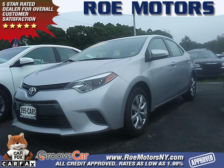 2016 Toyota Corolla 4dr Sdn CVT LE Plus (Natl), available for sale in Shirley, New York | Roe Motors Ltd. Shirley, New York 2016 Toyota Corolla 4dr Sdn CVT LE Plus (Natl), available for sale in Shirley, New York | Roe Motors Ltd. Shirley, New York