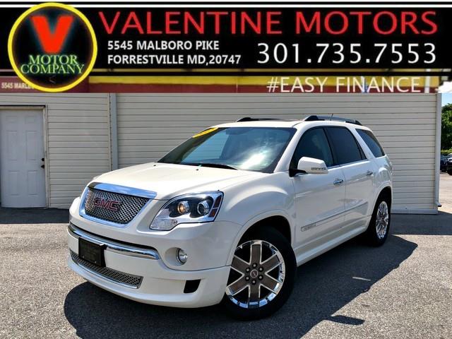 2012 GMC Acadia Denali, available for sale in Forestville, Maryland | Valentine Motor Company. Forestville, Maryland
