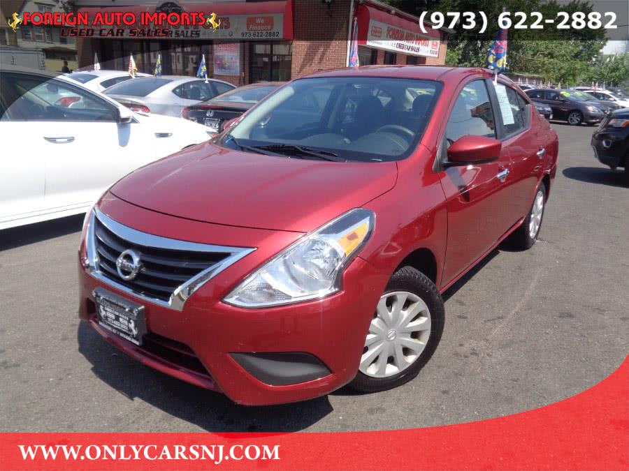 2016 Nissan Versa 4dr Sdn Auto 1.6 SV, available for sale in Irvington, New Jersey | Foreign Auto Imports. Irvington, New Jersey