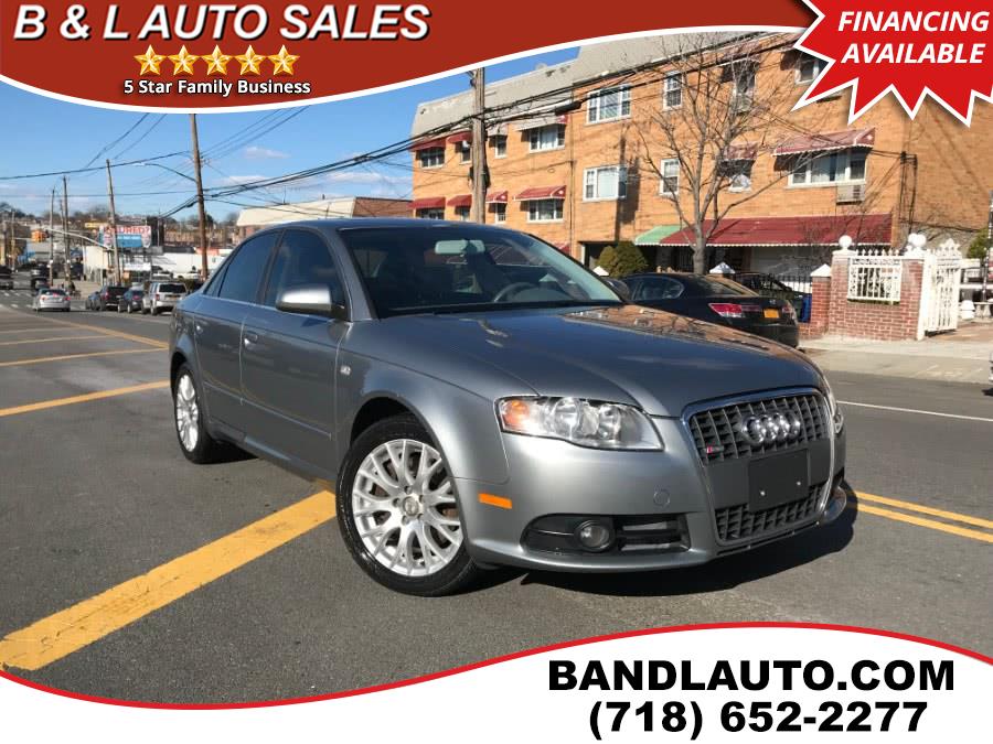 2008 Audi A4 4dr Sdn Auto 2.0T Quattro S-Line, available for sale in Bronx, New York | B & L Auto Sales LLC. Bronx, New York