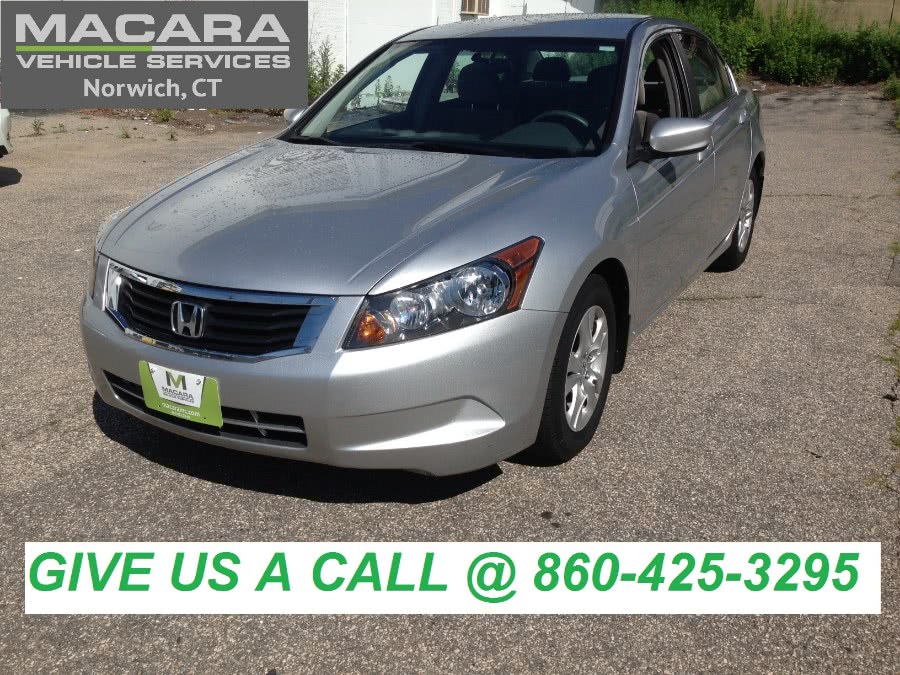 2009 Honda Accord Sdn 4dr I4 Auto LX-P, available for sale in Norwich, Connecticut | MACARA Vehicle Services, Inc. Norwich, Connecticut