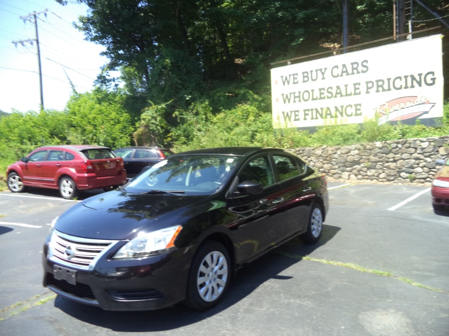 2013 Nissan Sentra 4dr Sdn I4 CVT SV, available for sale in Naugatuck, Connecticut | Riverside Motorcars, LLC. Naugatuck, Connecticut