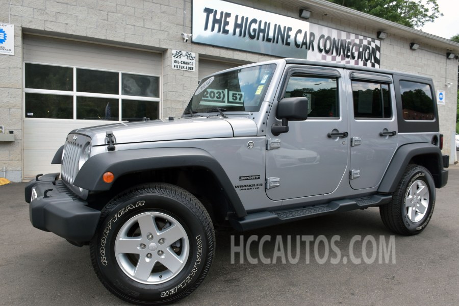 2014 Jeep Wrangler Unlimited 4WD 4dr Sport, available for sale in Waterbury, Connecticut | Highline Car Connection. Waterbury, Connecticut