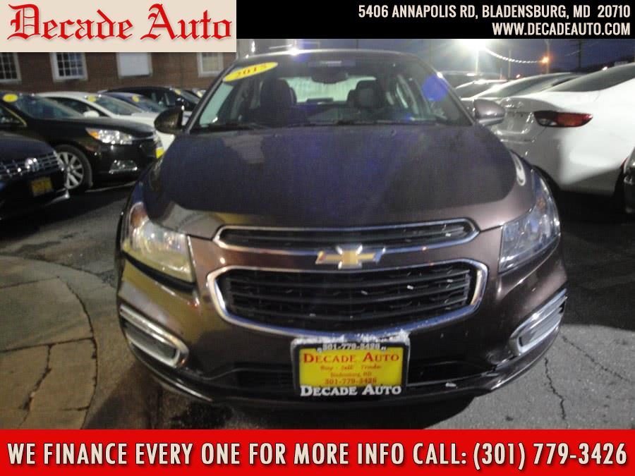 2015 Chevrolet Cruze 4dr Sdn Auto 1LT, available for sale in Bladensburg, Maryland | Decade Auto. Bladensburg, Maryland