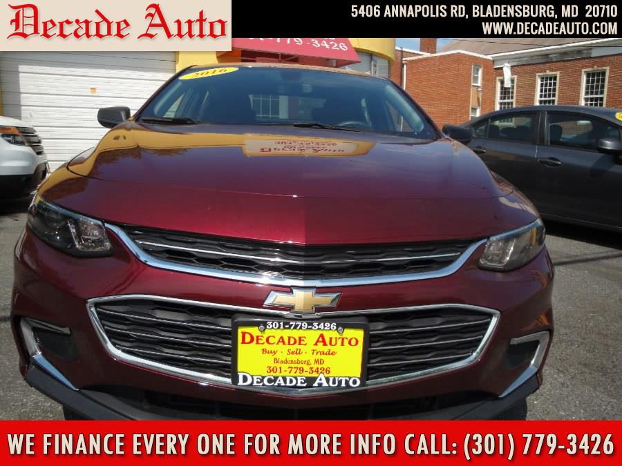 2016 Chevrolet Malibu 4dr Sdn LS w/1LS, available for sale in Bladensburg, Maryland | Decade Auto. Bladensburg, Maryland