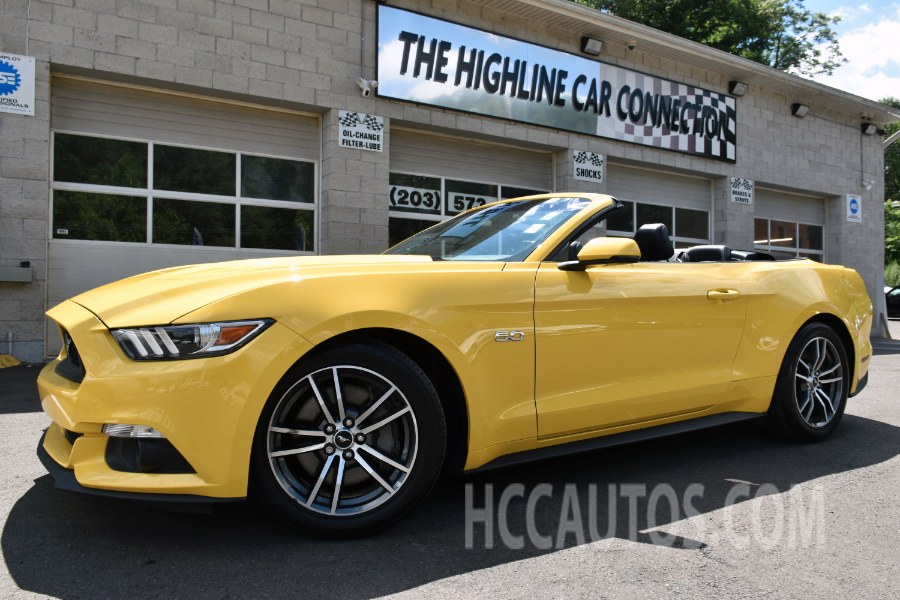 2017 Ford Mustang GT Premium Convertible, available for sale in Waterbury, Connecticut | Highline Car Connection. Waterbury, Connecticut