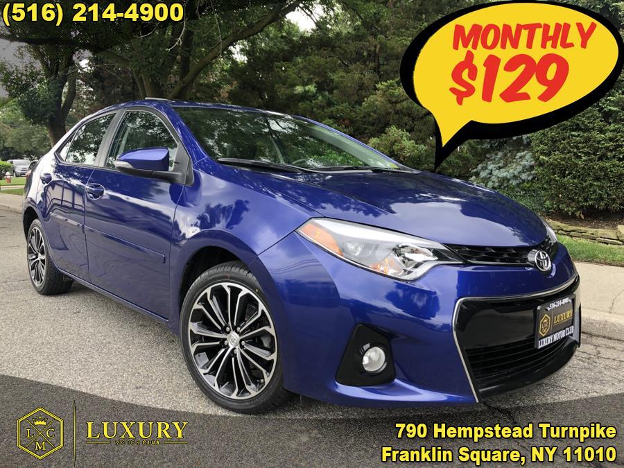 2015 Toyota Corolla 4dr Sdn CVT S Premium (Natl), available for sale in Franklin Square, New York | Luxury Motor Club. Franklin Square, New York