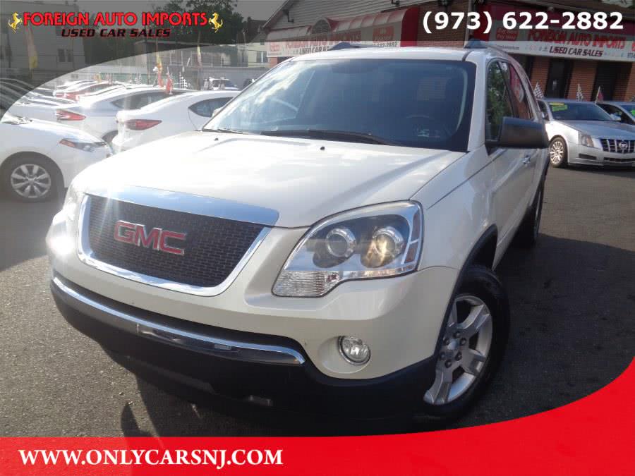 2012 GMC Acadia FWD 4dr SLE, available for sale in Irvington, New Jersey | Foreign Auto Imports. Irvington, New Jersey