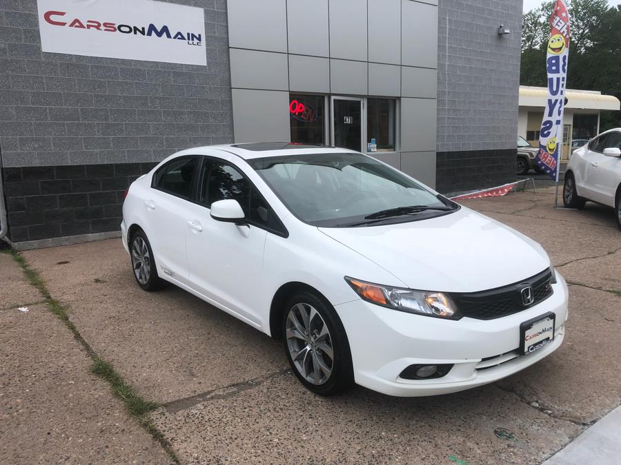 2012 Honda Civic Sdn 4dr Man Si w/Summer Tires, available for sale in Manchester, Connecticut | Carsonmain LLC. Manchester, Connecticut
