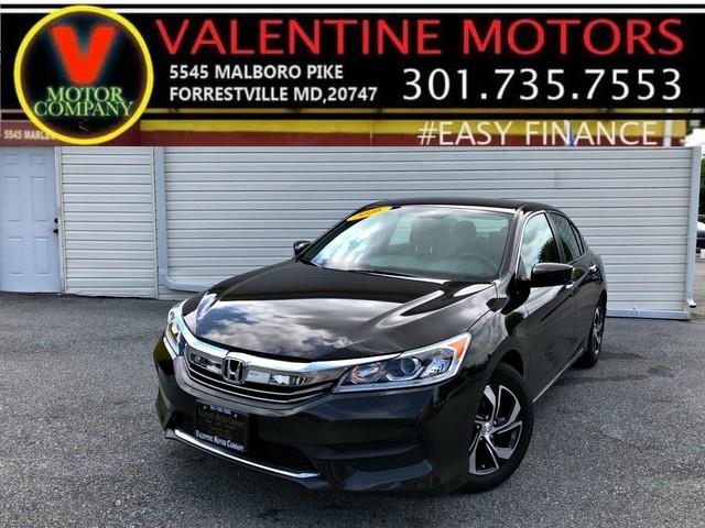 2016 Honda Accord Sedan LX, available for sale in Forestville, Maryland | Valentine Motor Company. Forestville, Maryland