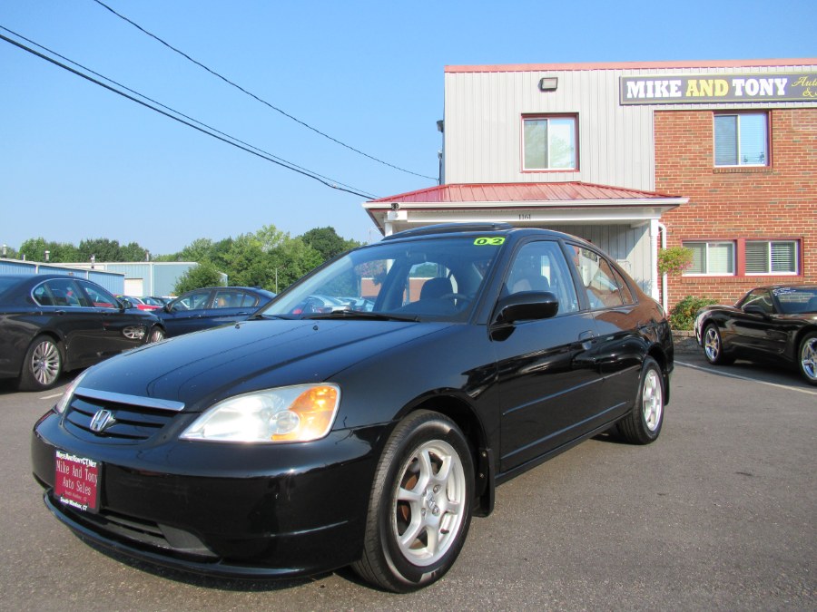 2002 Honda Civic 4dr Sdn EX Auto, available for sale in South Windsor, Connecticut | Mike And Tony Auto Sales, Inc. South Windsor, Connecticut