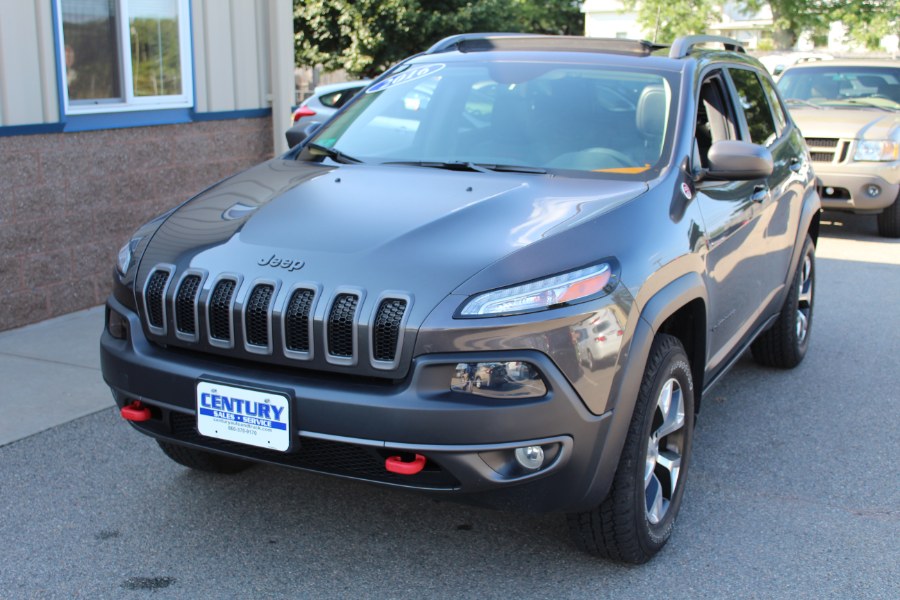 2016 Jeep Cherokee 4WD 4dr Trailhawk, available for sale in East Windsor, Connecticut | Century Auto And Truck. East Windsor, Connecticut
