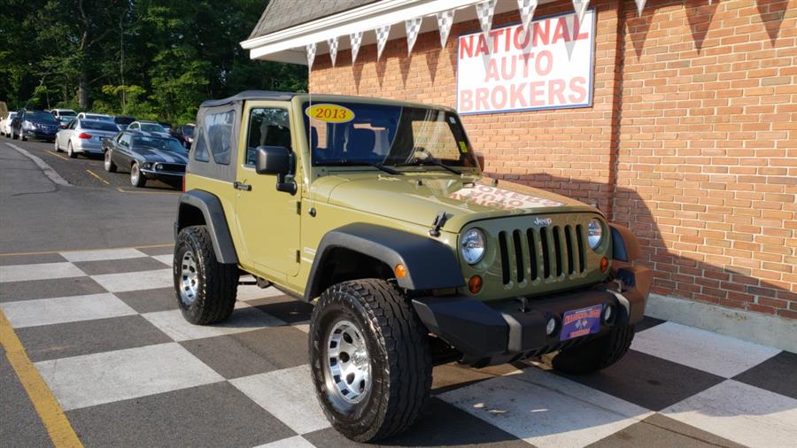2013 Jeep Wrangler 4WD 2dr Sport, available for sale in Waterbury, Connecticut | National Auto Brokers, Inc.. Waterbury, Connecticut