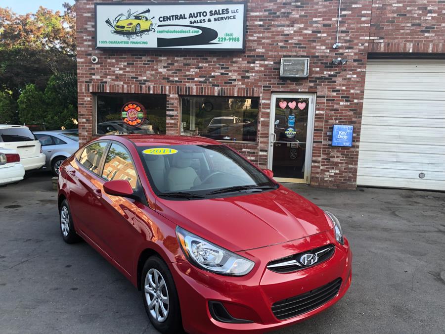 2014 Hyundai Accent 4dr Sdn Auto GLS, available for sale in New Britain, Connecticut | Central Auto Sales & Service. New Britain, Connecticut