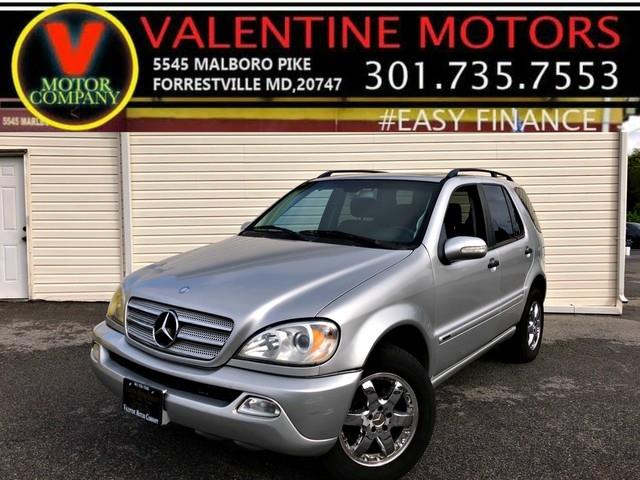 2003 Mercedes-benz M-class 3.7L, available for sale in Forestville, Maryland | Valentine Motor Company. Forestville, Maryland