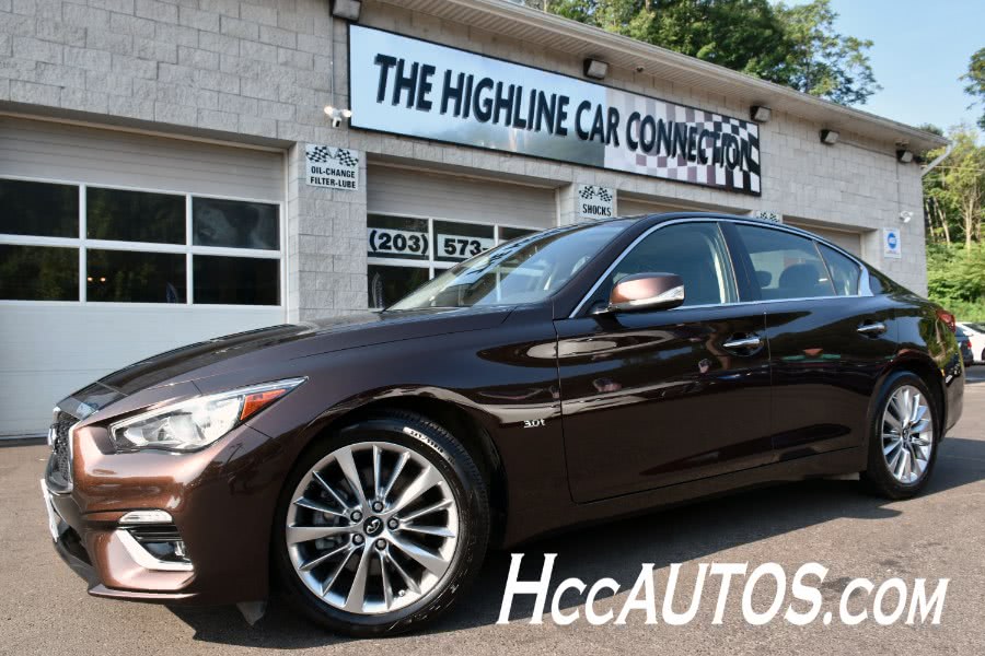 2018 INFINITI Q50 3.0t LUXE AWD, available for sale in Waterbury, Connecticut | Highline Car Connection. Waterbury, Connecticut