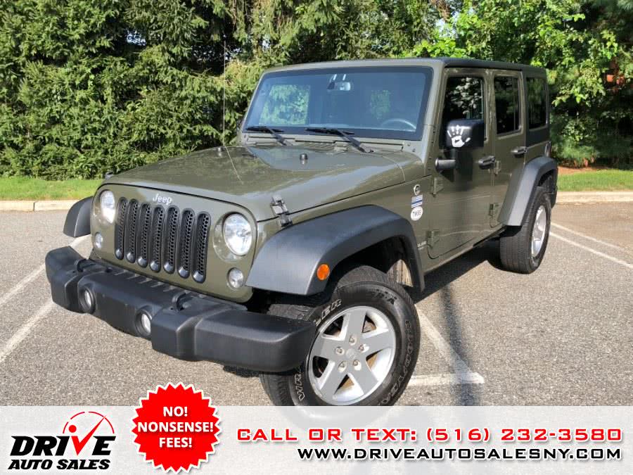 2015 Jeep Wrangler Unlimited 4WD 4dr Sport, available for sale in Bayshore, New York | Drive Auto Sales. Bayshore, New York