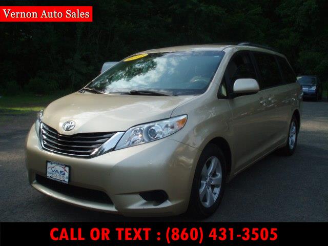 2011 Toyota Sienna 5dr 7-Pass Van V6 LE FWD, available for sale in Manchester, Connecticut | Vernon Auto Sale & Service. Manchester, Connecticut